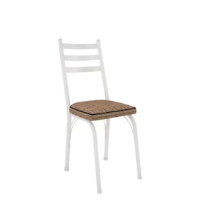 Kit Com 2 Cadeiras Europa 141 Com Base Branco Para Cozinha