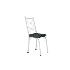Kit Com 2 Cadeiras Europa 143 Com Base Branco Para Cozinha