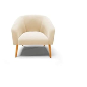 Poltrona Decorativa Stella Em Suede Com Pés Palito
