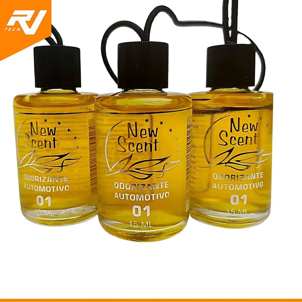 Kit 3 Aromatizante Cheirinho Carro Essência Importada Newscent 15ml