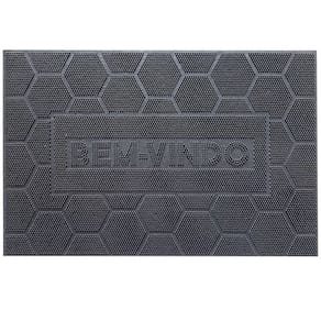 Capacho De Borracha Tapete De Porta Entrada 60X40Cm Uzoo