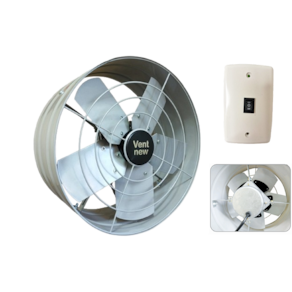 Exaustor Axial 40cm Vent New vazão 10.440m³/h motor blindado