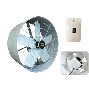Exaustor Axial 50cm Vent New vazão 16.560m³/h blindado 220V
