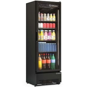 Expositor Vertical 445L GRV45CB Preto Gelopar 110V