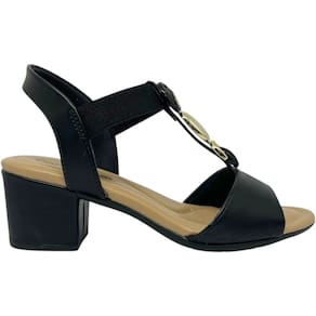 Sandália Feminina Casual Dia a Dia Passeio Trabalho Salto Médio Ultra Conforto Comfortflex 2557403