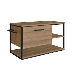 Gabinete Suspenso com 1 Porta para Banheiro 80cm P1007 Marrom
