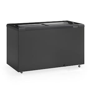 Freezer Plano Vidro Reto Deslizante 395L GHD400LB All Black Gelopar 220V