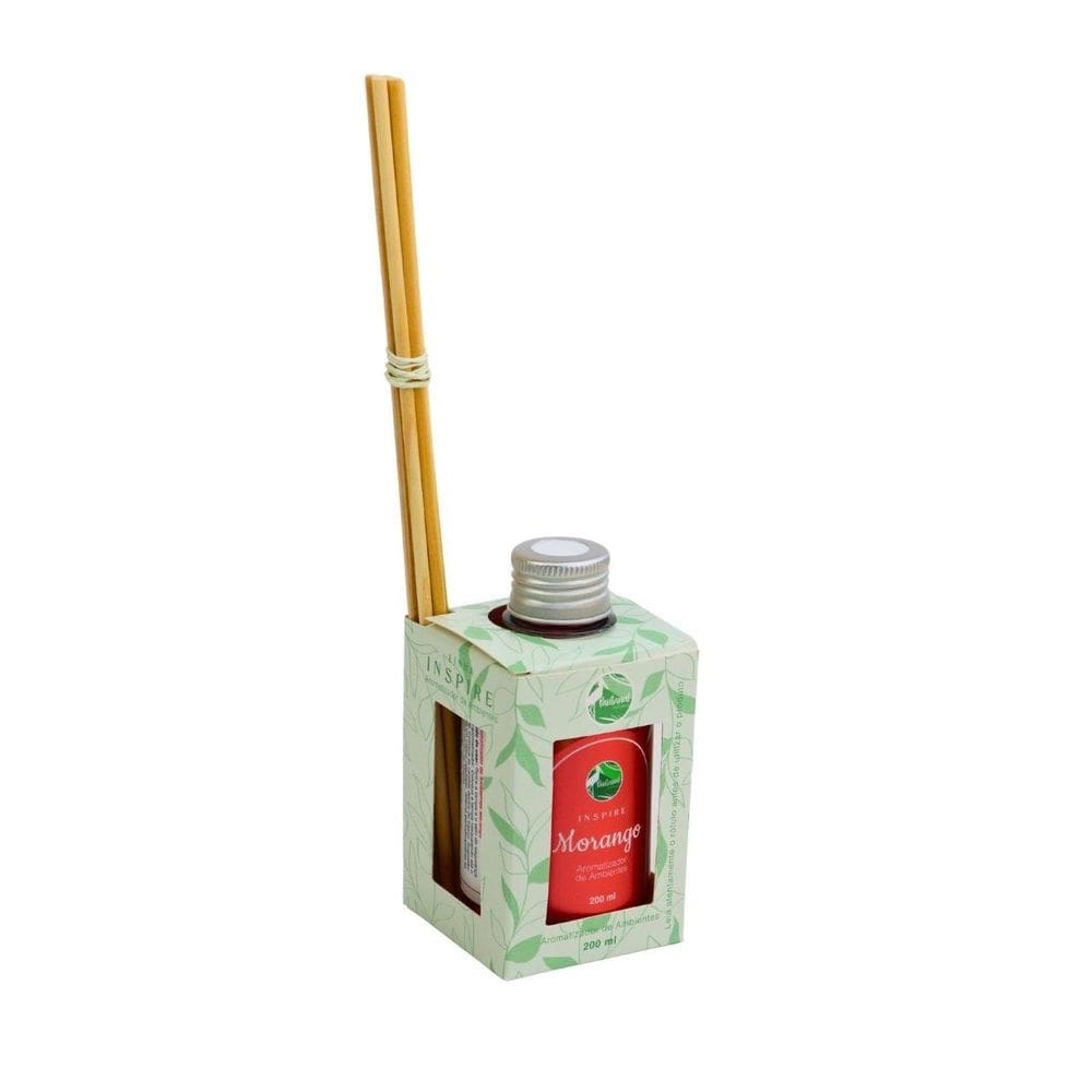 Aromatizador de Ambiente 200ml Morango - Tudo em Caixa