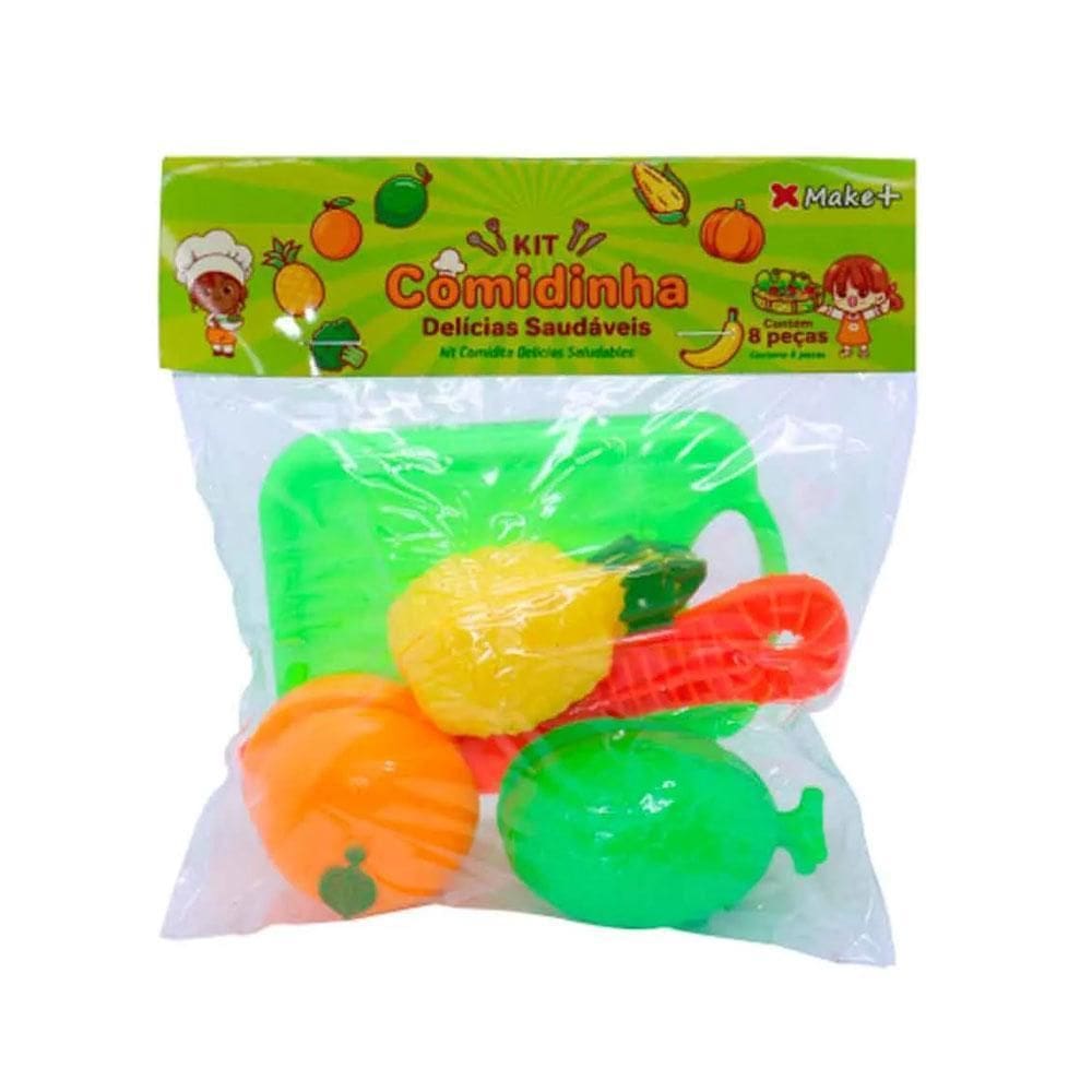Brinquedo Kit Comidinhas Delicias Saudáveis Com 8 Peças