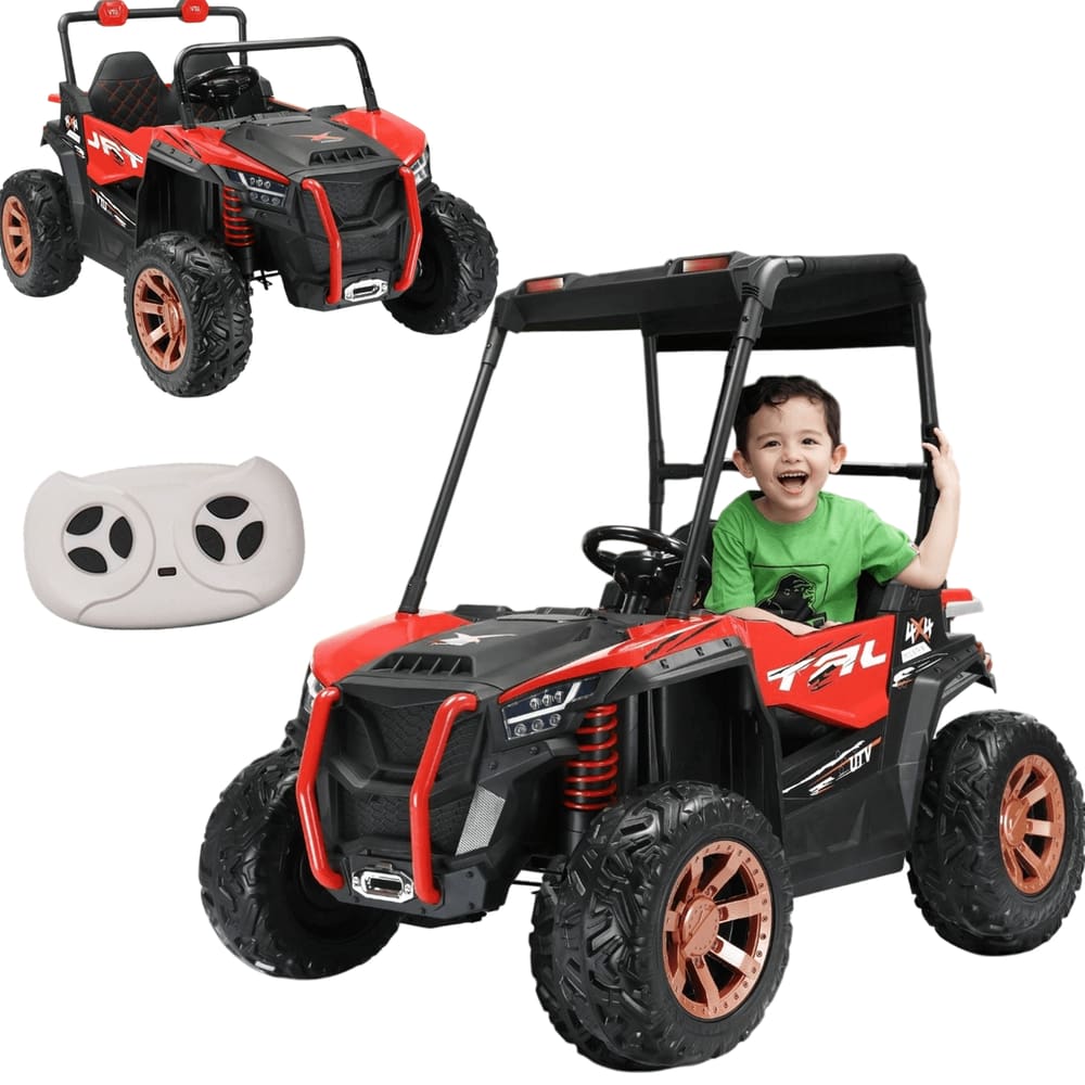 Carro Importway UTV Elétrico Infantil Vermelho 12V Controle Remoto