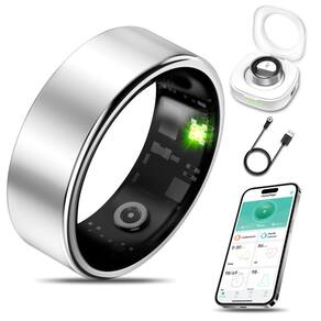 Anel de saúde inteligente Milavan Fitness Tracker Heart Rate Silver