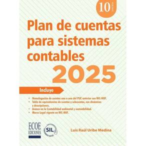 Plan de cuentas para sistemas contables 2025 – 10ma edición - Espanhol