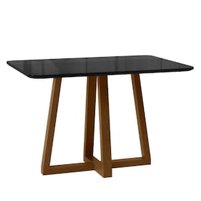 Mesa para Sala de Jantar Livia Largha Ambar/Preto