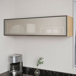 Armário Aéreo Porta Basculante Reflecta 120cm Nara Cabecasa Madeiramadeira Avena