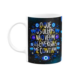 Caneca Proteção olho grego - O que os olhos não vêem B-dark