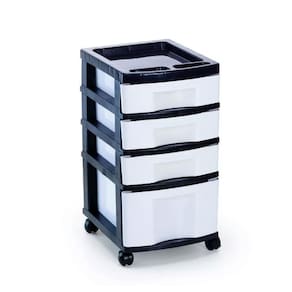 Gaveteiro Agraplast 4 Gavetas Rodas Polipropileno 59x40x32cm