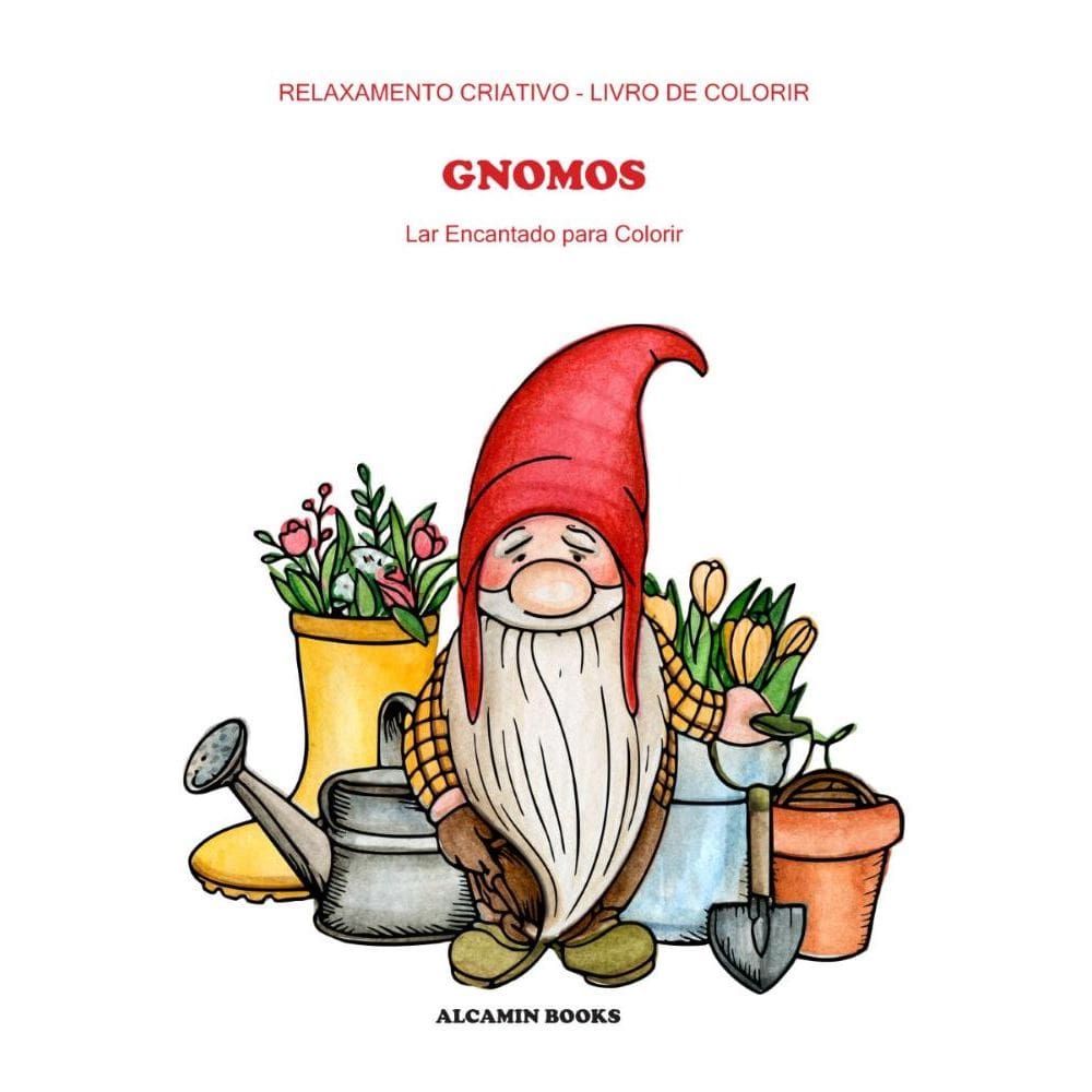 Gnomos: Lar Encantado para Colorir