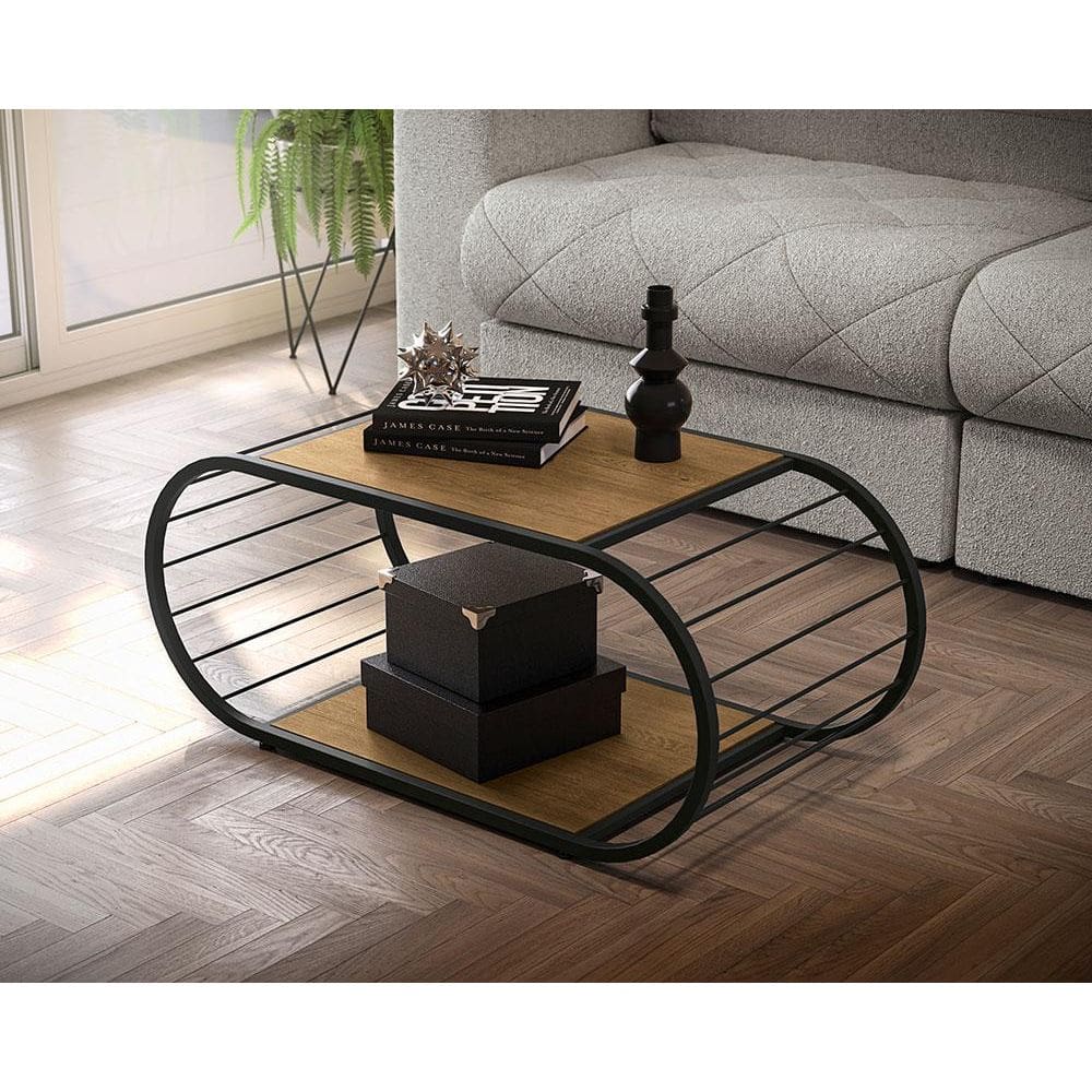 Mesa de Centro Desk Freijó/Preto Fosco