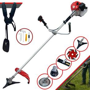 Roçadeira Multifuncional Anmax CG430-P À Gasolina Motor 2T 43cc 2HP 9.000rpm Ideal Para Todos os Tipos de Trabalhos Com 5 Opções de Cortes