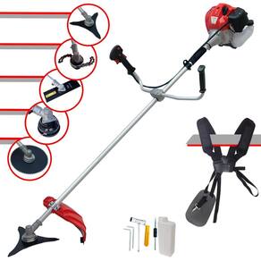 Roçadeira Multifuncional À Gasolina Anmax CG430P TB Motor 2T 43cc 2HP de potência 9.000rpm Roçadeira Completa Com Carretel de Nylon e Kit 4 Lâminas de