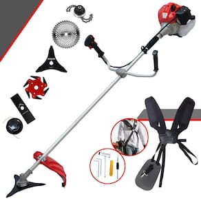 Aparador de Grama Completo À Gasolina Anmax CG430P 2HP 43cc Com Carretel + Lâmina Facão + Lâmina 3 Pontas + Lâmina 6 Pontas + Disco Circular + Trimmer