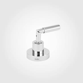 Acabamento Registro Base Deca 1/2" e 3/4" e 1" (Pequeno) Titânio Futura Perflex