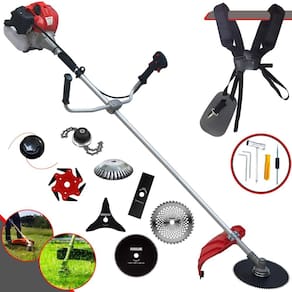 Roçadeira Multifuncional Completa Anmax CG430P-TB À Gasolina 2T 43cc 2HP Alta Rotação Ideal Para Todos os Tipos de Trabalhos Com 8 Opções de Cortes