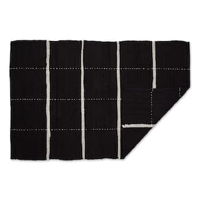 Tapete DII Modern Farmhouse Cotton Chindi 26x40cm azul francês
