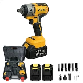Furadeira/Chave de Impacto Sem Fio 48?V Bivolt – 2 Baterias + Acessórios + Maleta