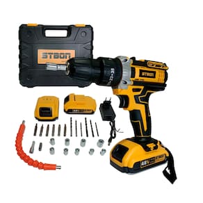 Furadeira Parafusadeira de Impacto 48V com 2 Baterias + Kit Maleta e Acessórios – Bivolt