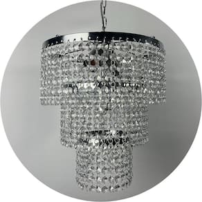Lustre De Cristal Acrílico Moderno Para Iluminação