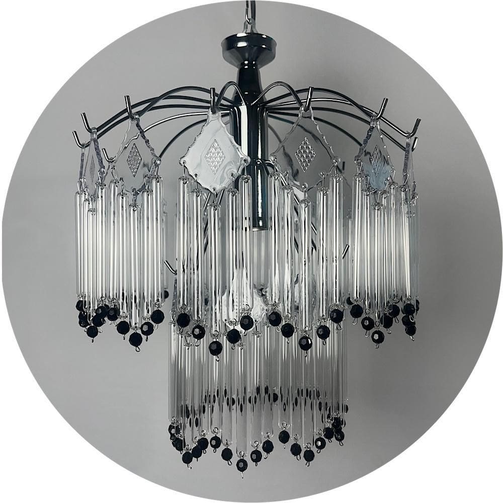 Luminária Pendente Vidro Moderna Sala Estar Design