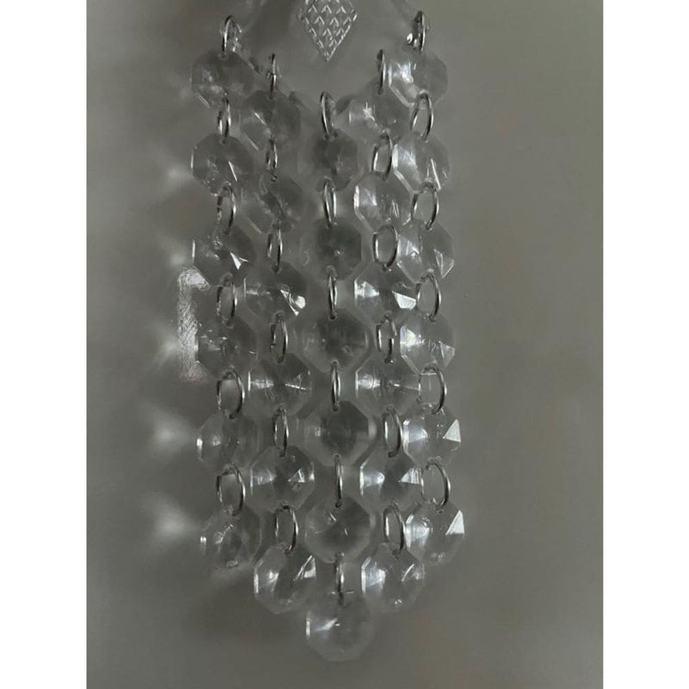 Kit 14 Pingente De Cristais Acrílico Para Lustre