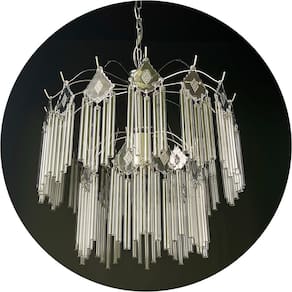 Lustre Pendente Cristal Vidro Para Sala/Quarto