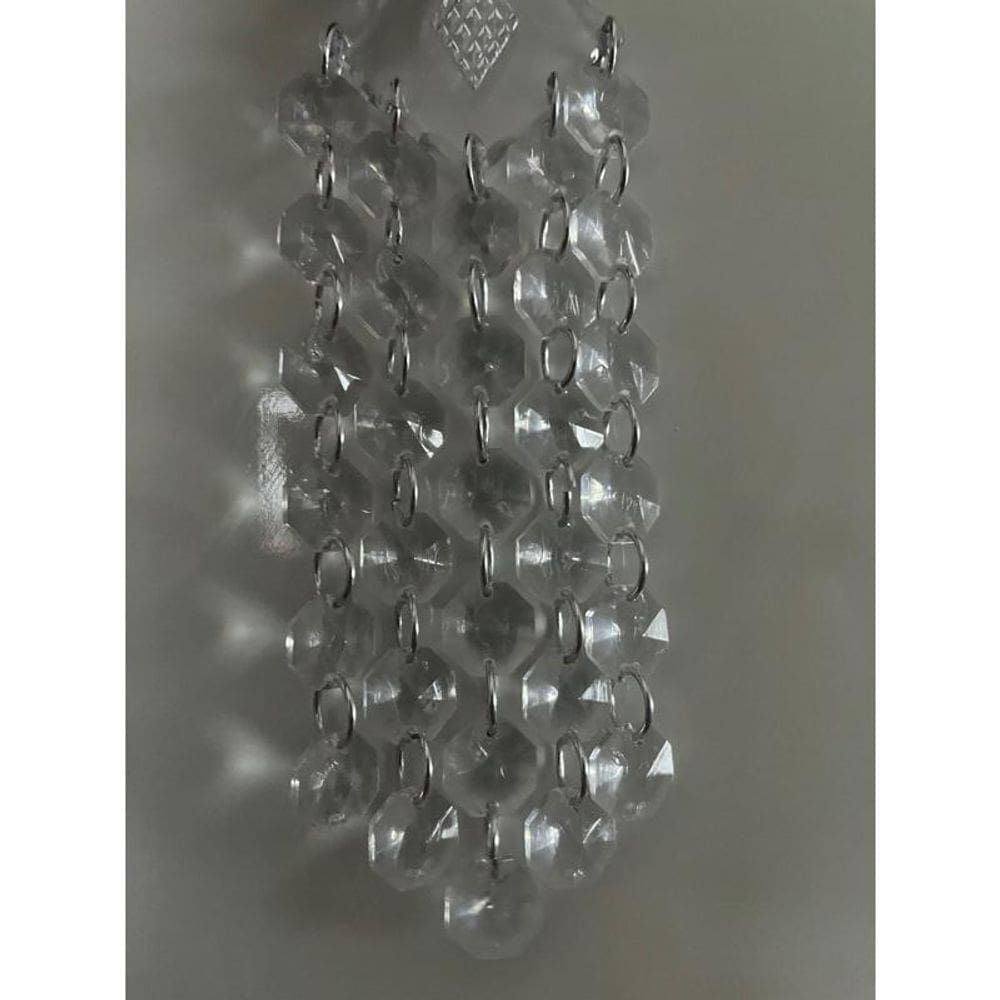 Kit 24 Pingente De Cristais Acrílico Para Lustre