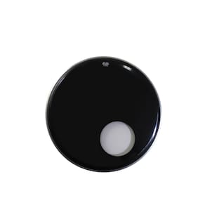 Pele Bumbo Encore 22 Pol Ebony Com Furo En-1022-Es Remo