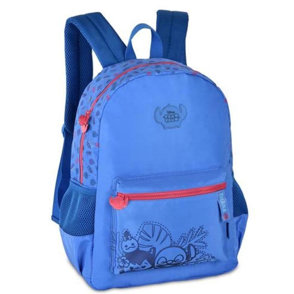 Mochila De Costas Nylon Juvenil Stitch Disney - Clio Ts24632