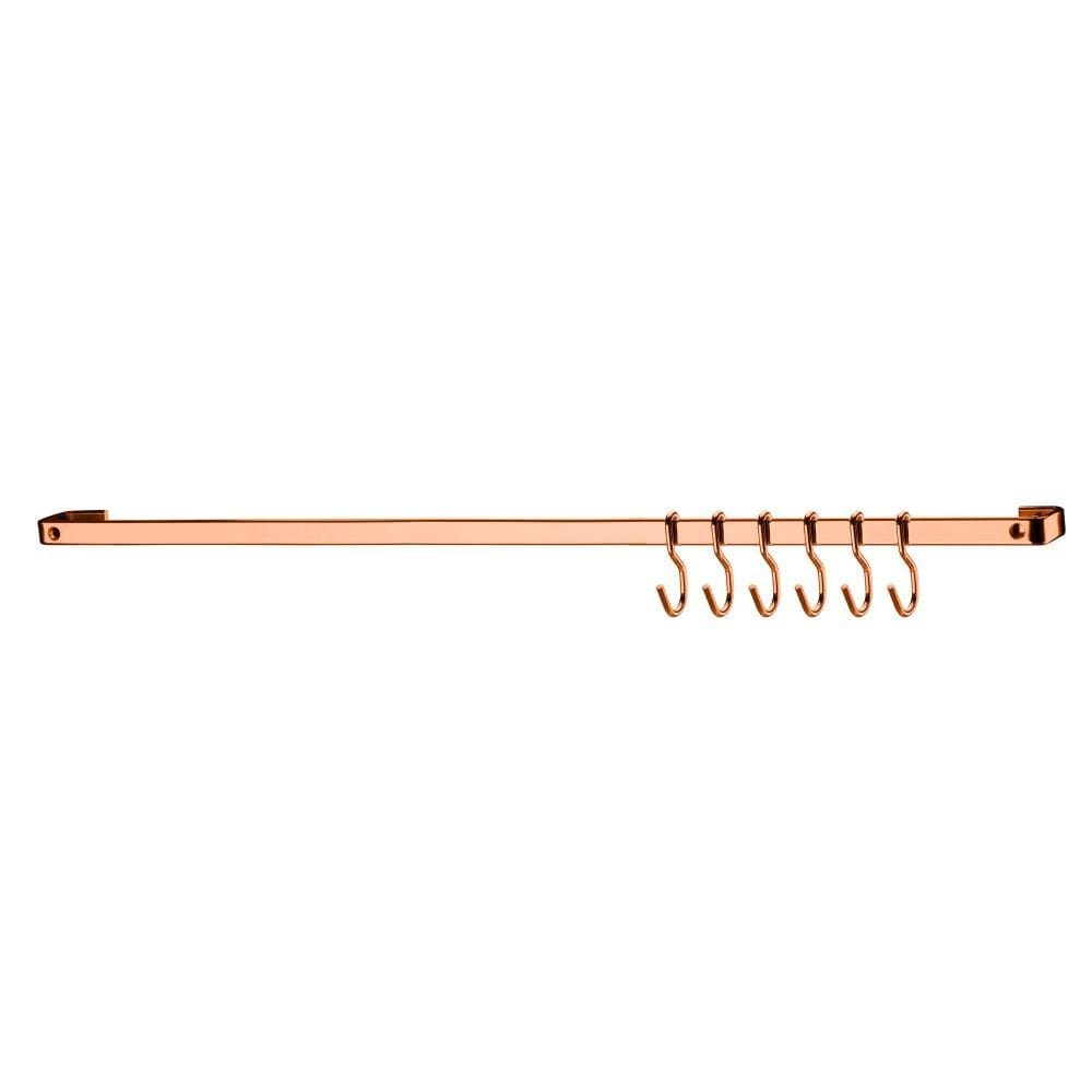 Barra Piatina 30cm com 6 Ganchos Rose Gold
