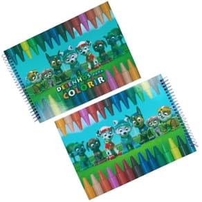Livro de Colorir Patrulha Canina Capa Dura 40 Desenhos Frente e Verso