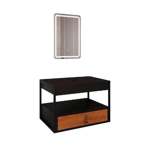 Gabinete Harley 1 Gaveta Espelho Retangular LED 60cm Bivolt