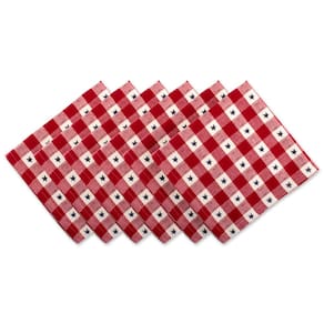 Conjunto de guardanapos DII Patriotic 4th of July Stars and Check 20x20