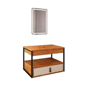 Gabinete Harley 1 Gaveta Espelho Retangular LED 60cm Bivolt