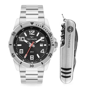 Kit Technos Masculino Militar Prata - 2115tvc-k1p 2115tvc-k1p