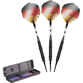 Dardos de ponta macia Elkadart Titanium 90% tungstênio 18 g com estojo