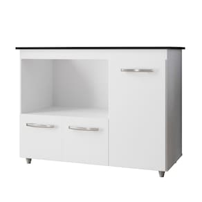 Balcão para Cooktop 5 Bocas com 3 Portas Ana Branco - Moblis