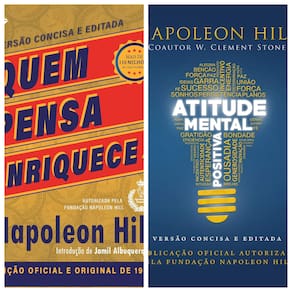Kit Quem Pensa Enriquece Edição 1937 + Atitude Mental Positiva Livro de Bolso Versão Concisa