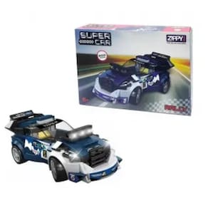 Blocos De Montar Super Car Rally Azul 164 Pçs