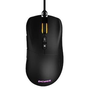 Mouse Gamer Pcyes Gaius - 12400 Dpi - Rgb 6 Botões-cor Preto