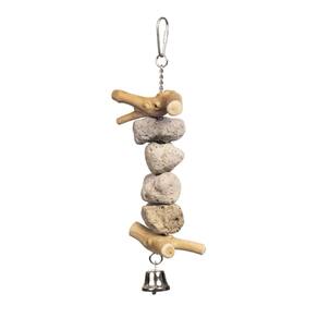 Os produtos para animais de estimação Bird Toy Prevue Block Rock Naturals Sound & Movement