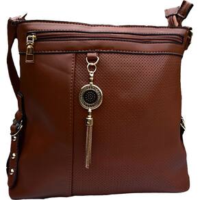 Bolsa Feminina Media Alça Transversal Sacola De Viagem Elegante Social Tiracolo Estilo Marrom